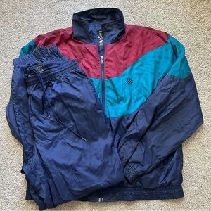 Vintage USA Olympics Windbreaker Jacket Pants Set 90s JCPenney Men’s Sz L